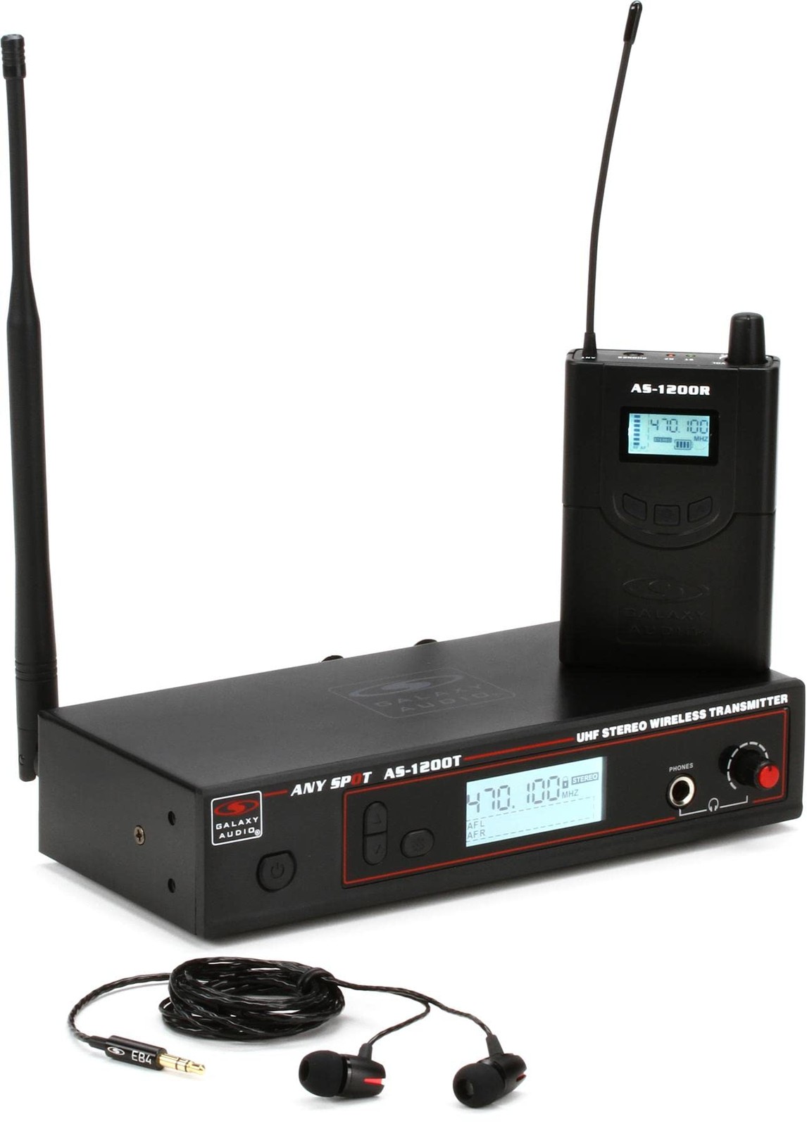 Galaxy Audio AS-1200P4 Wireless in-Ear Personal Monitor System – P4 Band