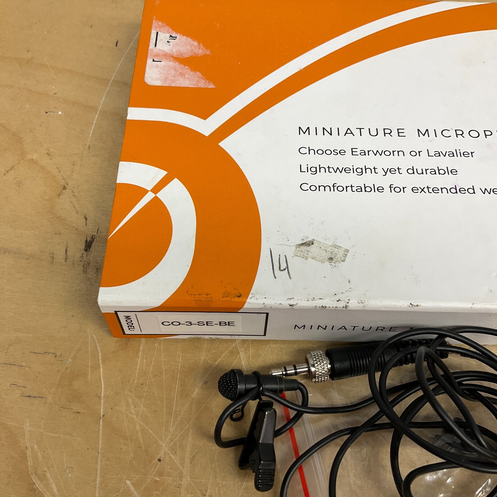 Point Source Audio Miniature Microphone (CO-3-SE-BE) Tested and Working w/ Box