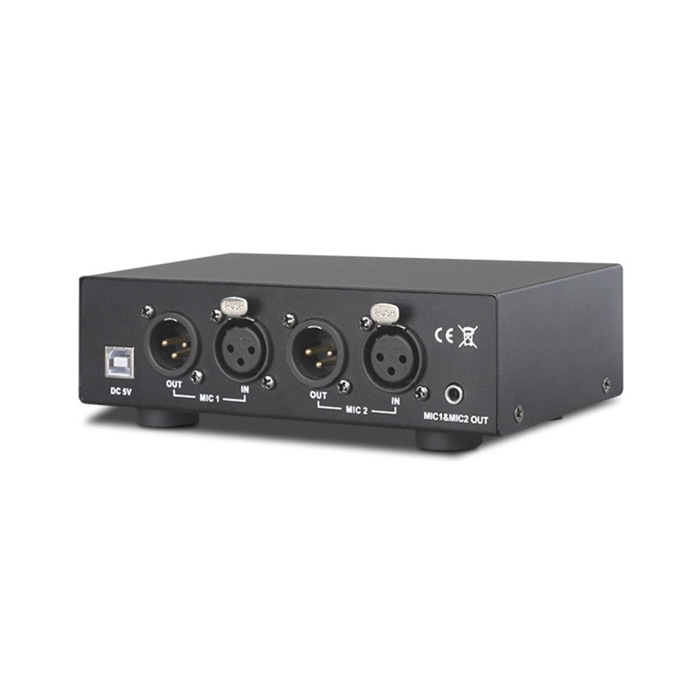 2 Channel 48V Phantom Supply, Universal Compact Phantom for Condenser6720