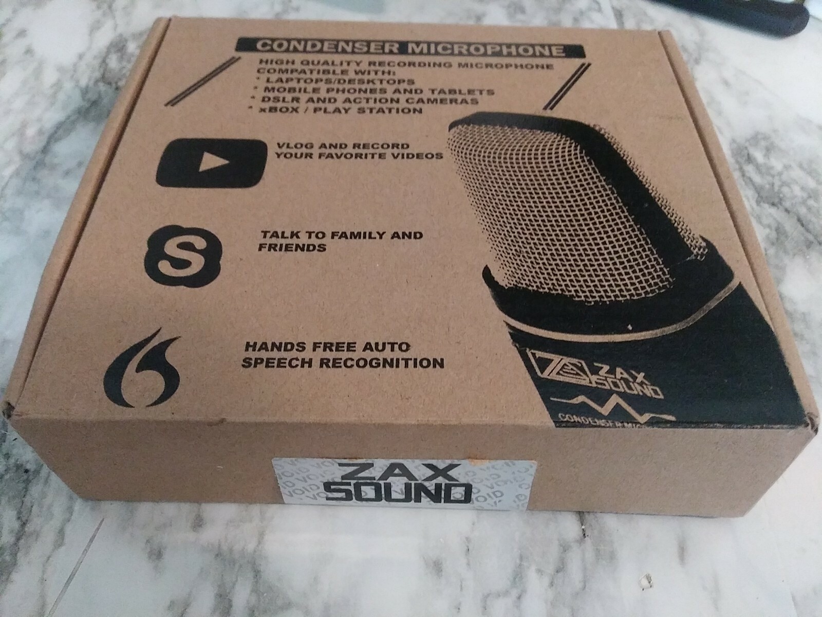 ZaxSound Professional Cardioid Condenser Microphone with Tripod Stand for PC
