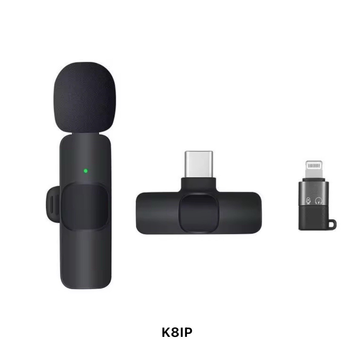 Wireless Microphone For iPhone K9 Live Shows Interviews Vlogs NEW
