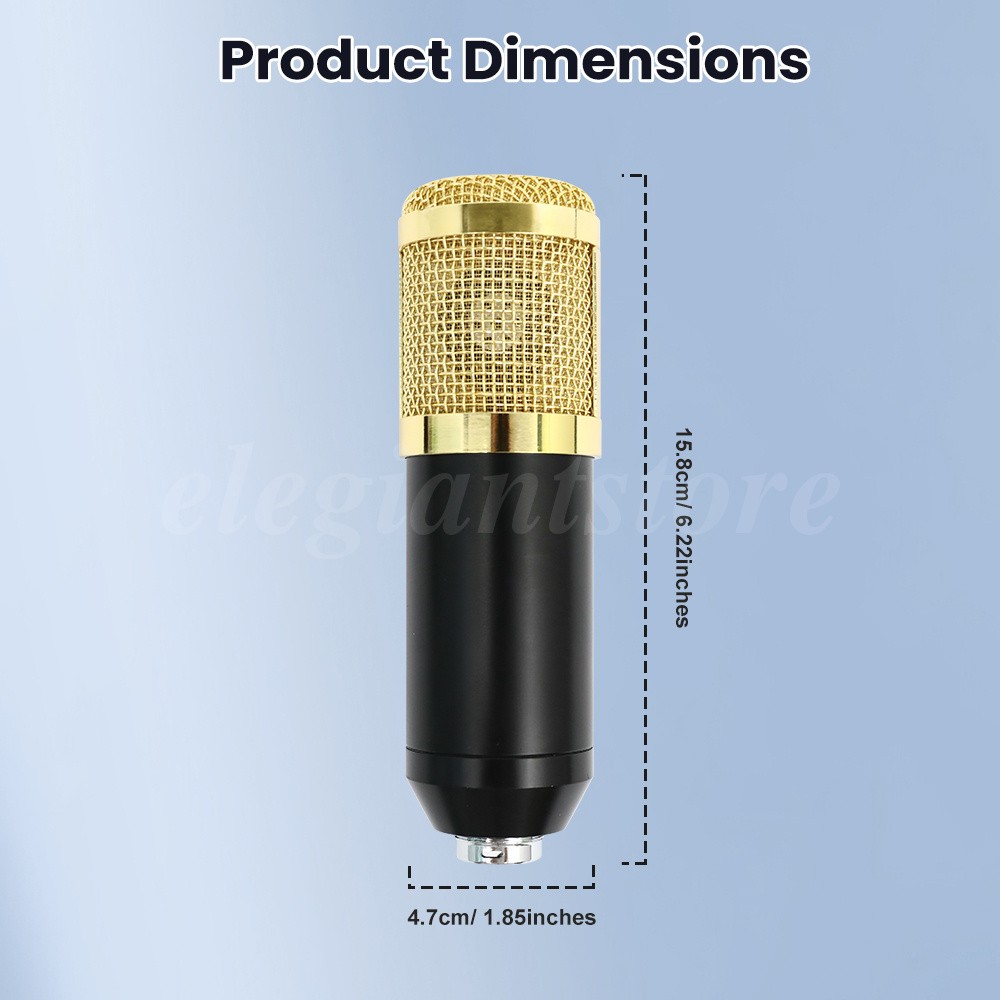 Recording Microphone Podcast Bundle Professional Home Studio Condenser Mic Kit