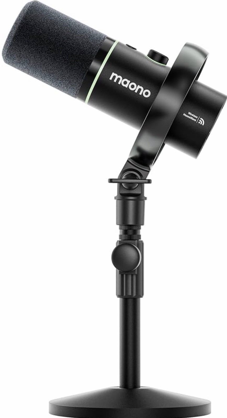 MAONO PD200W Hybrid Wireless Podcast Microphone for PC, Dynamic XLR USB HD Mic