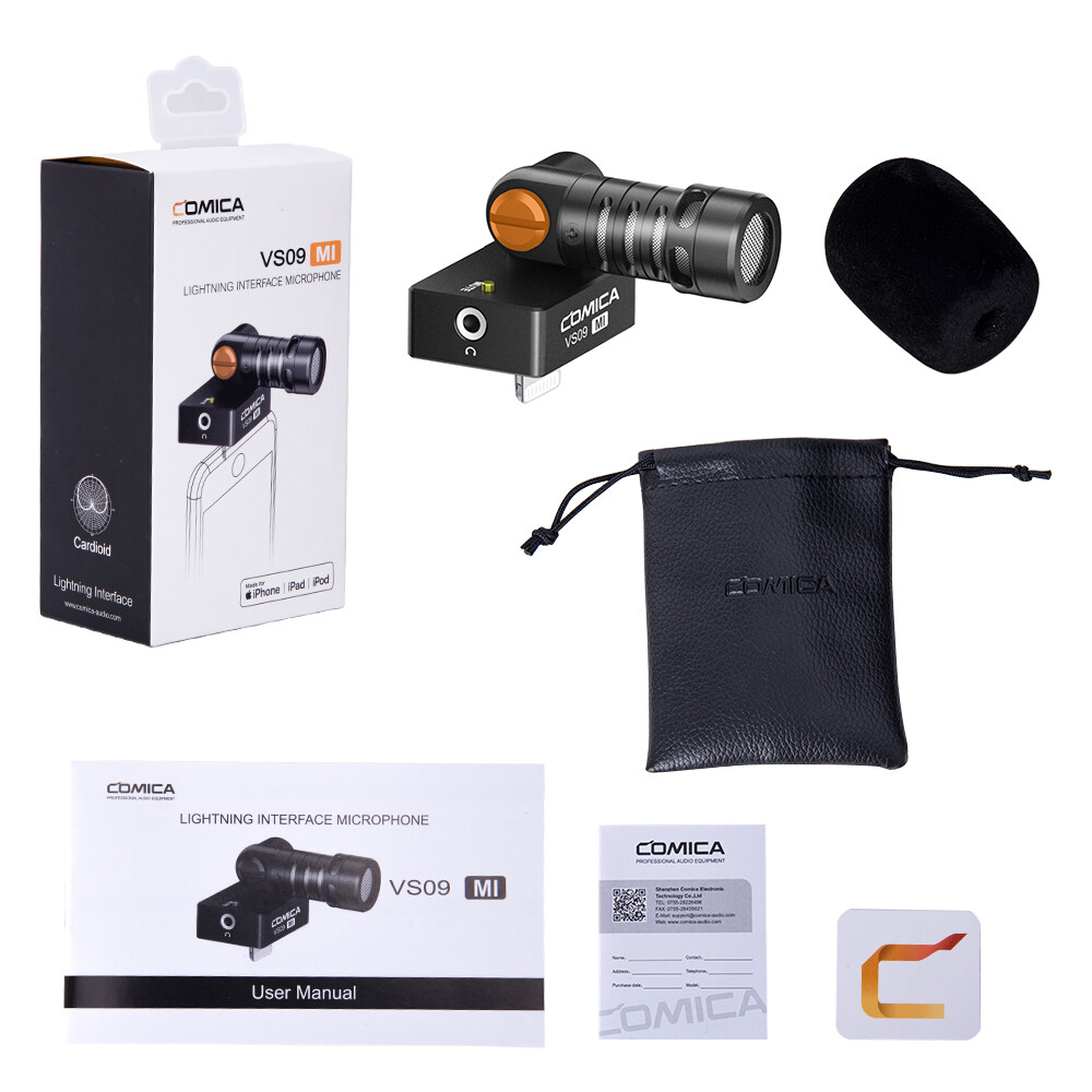 Digital Cardioid Condenser Microphone for Smartphone iPhone 13 12 Pro 11 XR Max