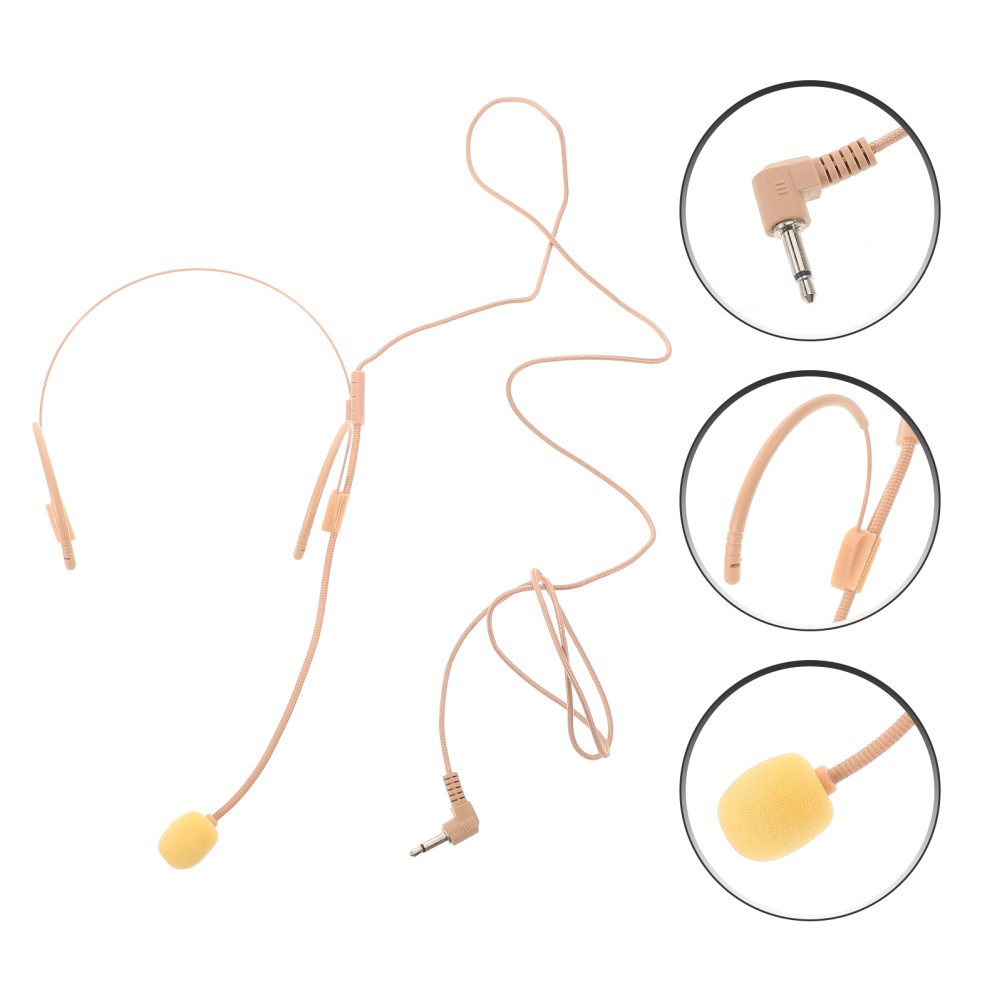 Wired Microphone for Speaker Head-mounted Microphones Headset Singing