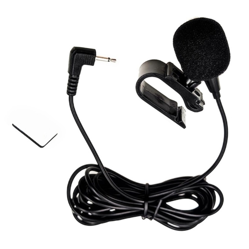 PVC Wired 2.5mm/3.5mm Stereo Jack Mini Car Microphone External Mic for Car DVD