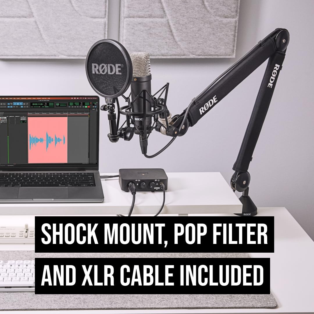 RØDE NT1 Signature Series Large-Diaphragm Condenser 50.608 cm³, Black