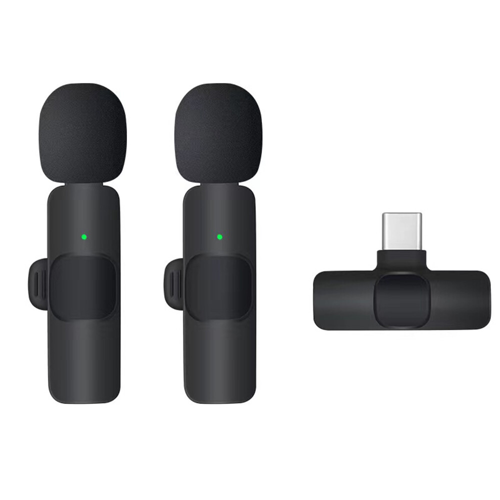 Lavalier Microphone Wireless Audio Video Recording Mini Mic For Android/iPhone