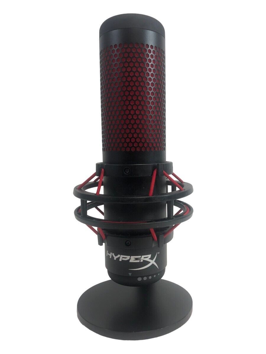 HyperX QuadCast Red LED USB Cardioid Microphone – Black