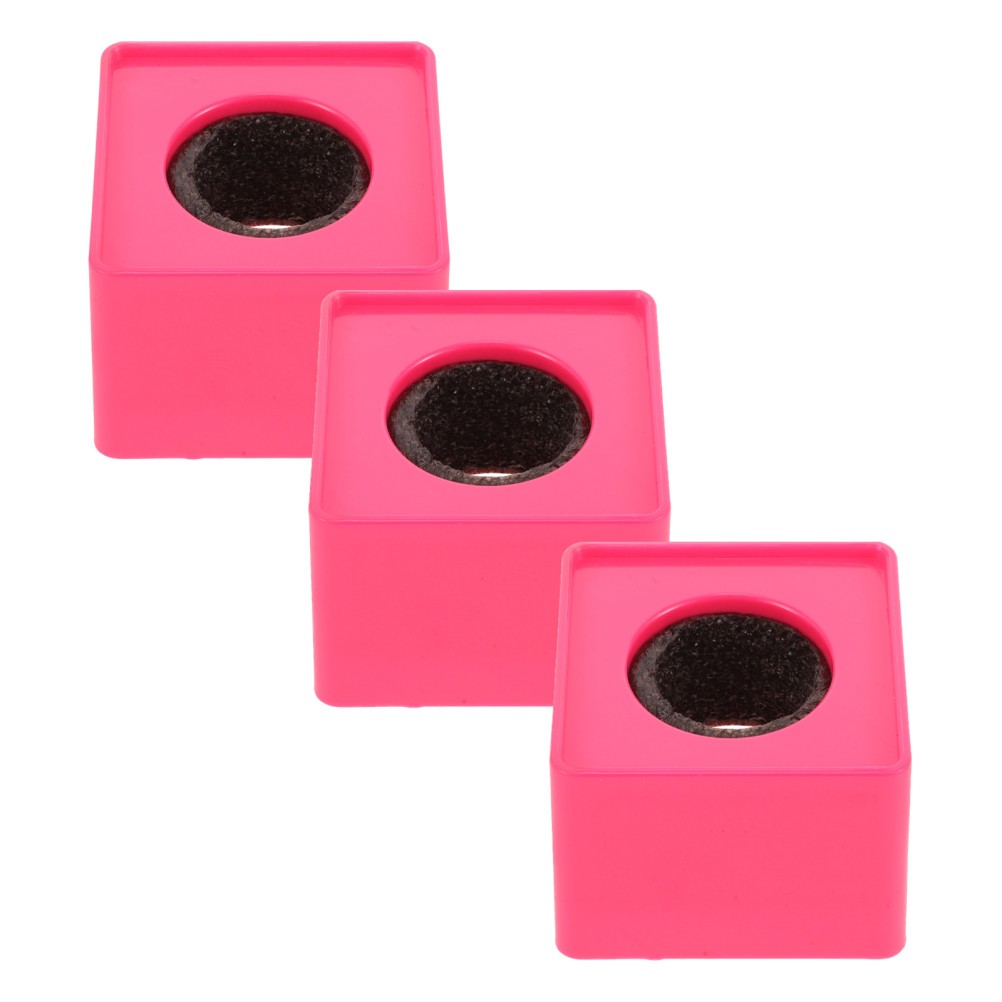 3Pcs Reusable Pink Microphone Flag Station for Podcast Large Logo Display