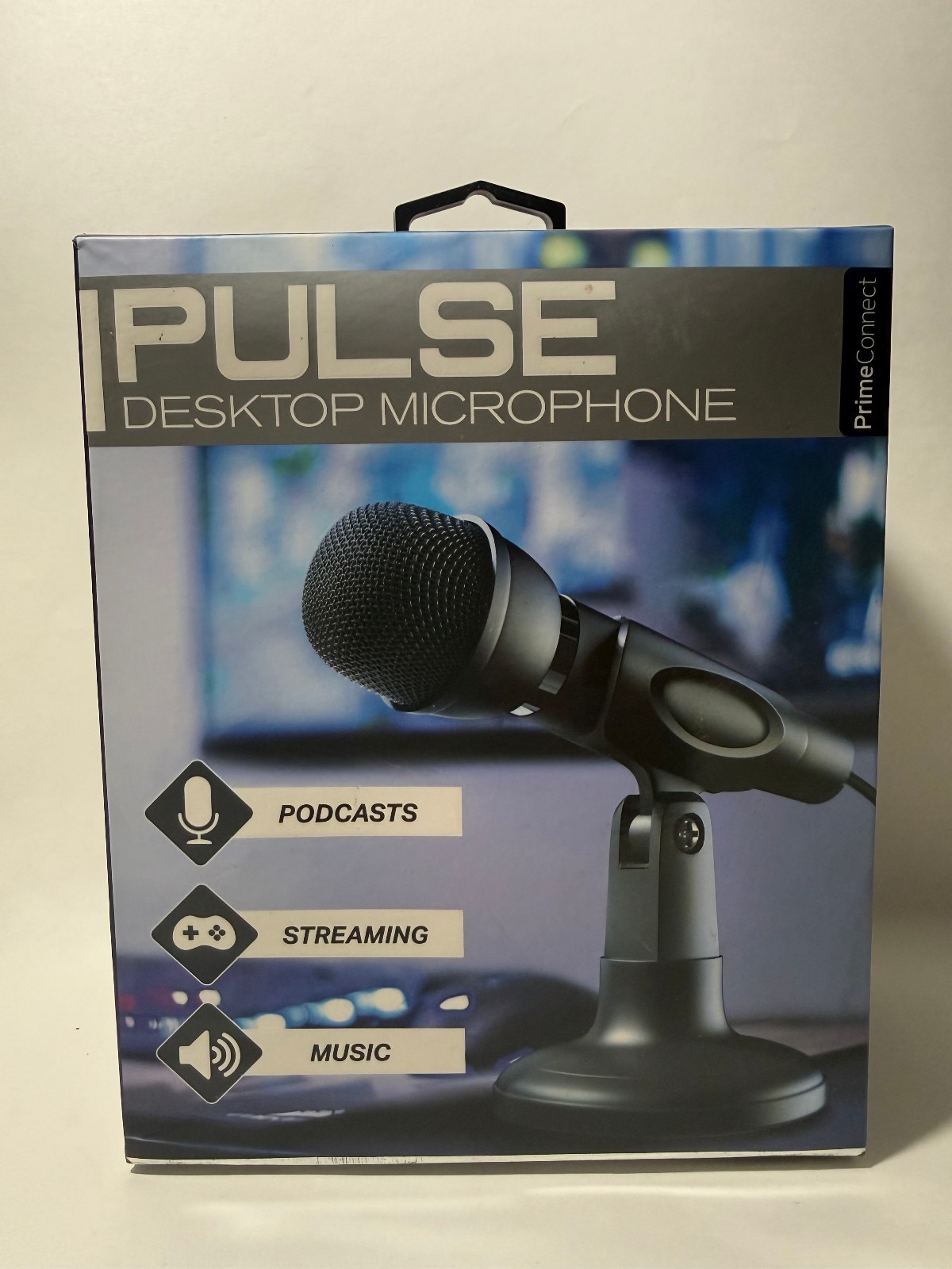 PrimeConnect Pulse Desktop Microphone PCEA-1007-BK NEW SEALED Podcast Streaming