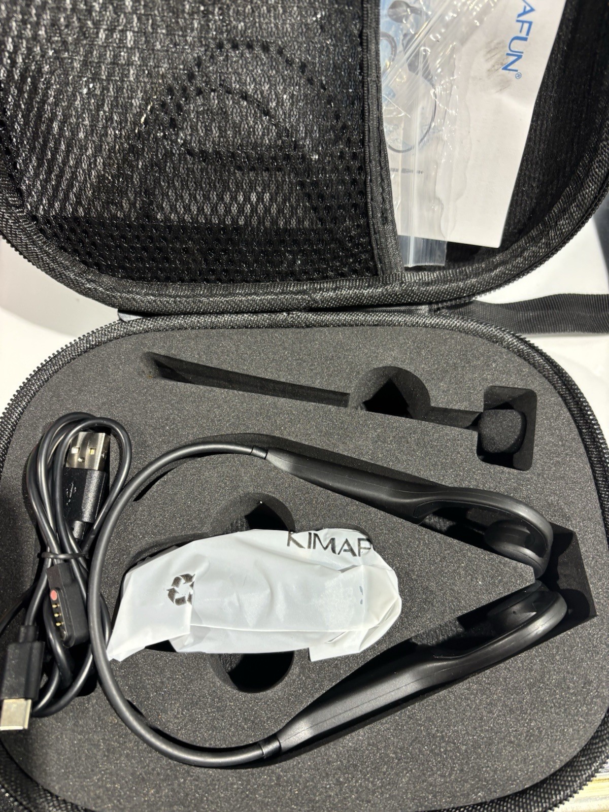 KM-GWP91 2.4G Fitness Headset Wireless Microphone IP67 Waterproof Sweatproof
