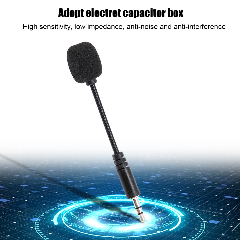 3PCS 3.5mm Jack Flexible Extended Mini Microphone For Computer Mobile
