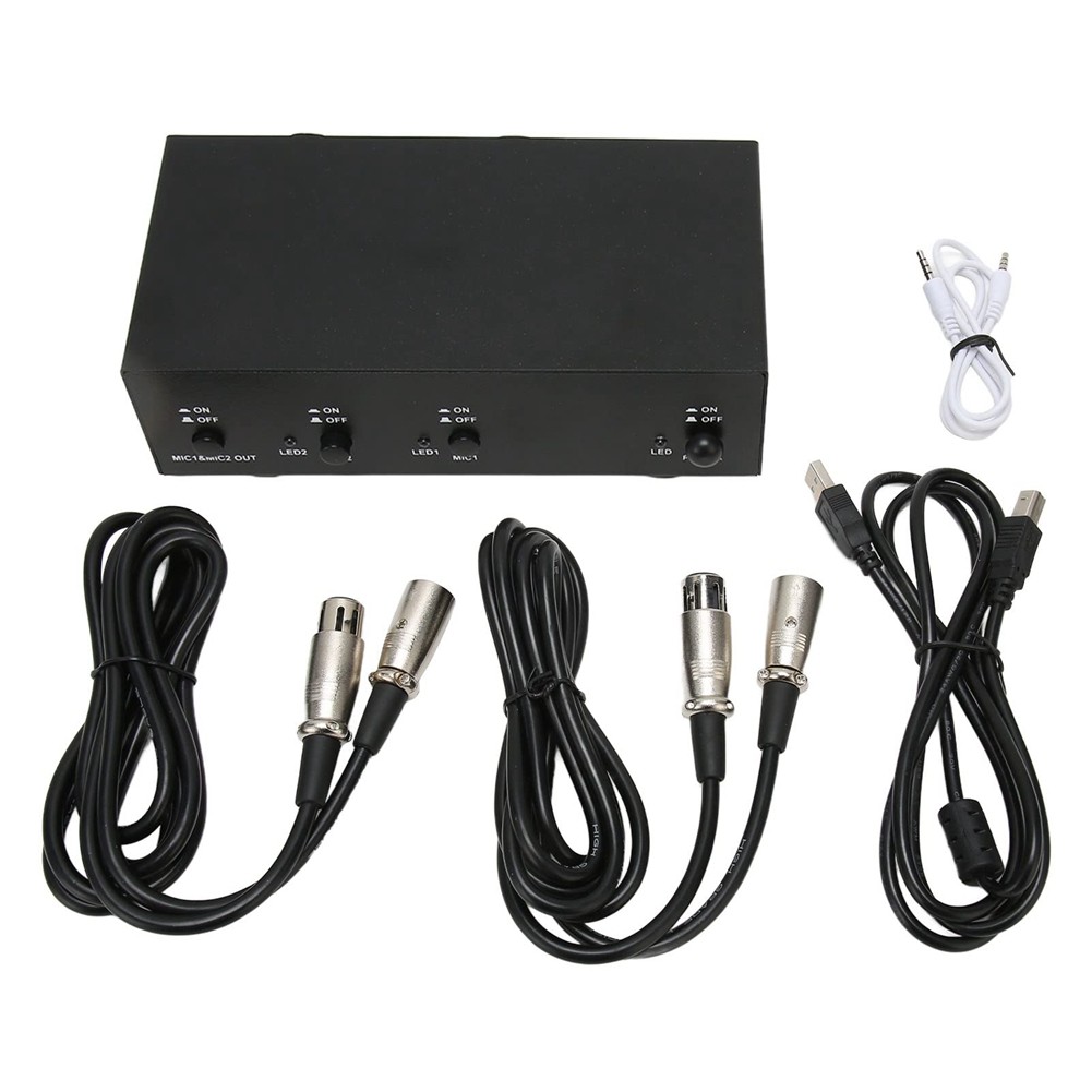 2 Channel 48V Phantom Supply, Universal Compact Phantom for Condenser6720