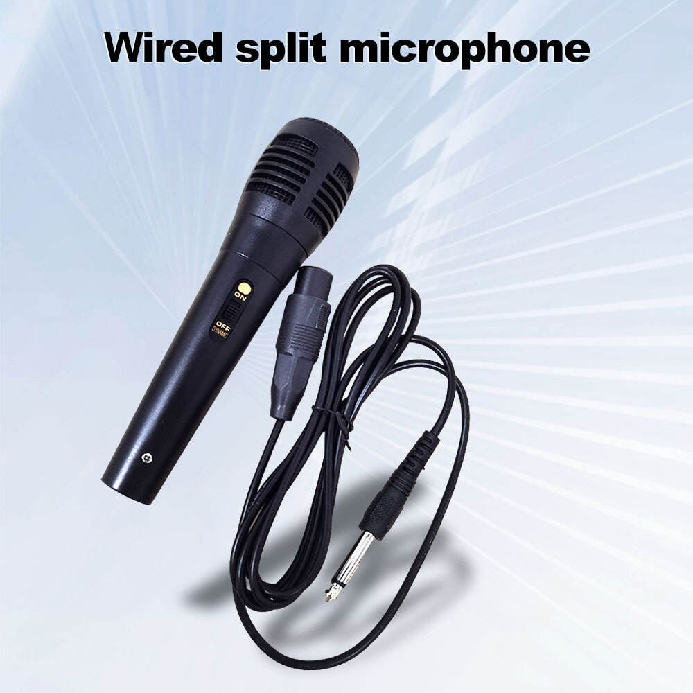 Portable Dynamic Microphone Mini Handheld Karaoke Mic with 3.5mm/6.5mm Plug US