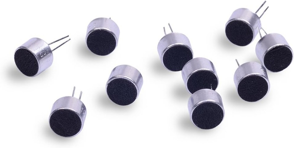 Professional Electret Microphone Kit – 10 Pack, Ideal for DIY and Music Creation