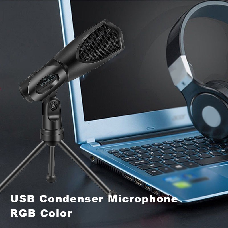 USB Condenser Computer Cardioid Microphone Youtube Zoom Podcasting Gaming Mic US
