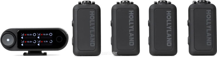 Hollyland Lark Max 2 Combo 4-person Digital Wireless Microphone System – 2.4GHz