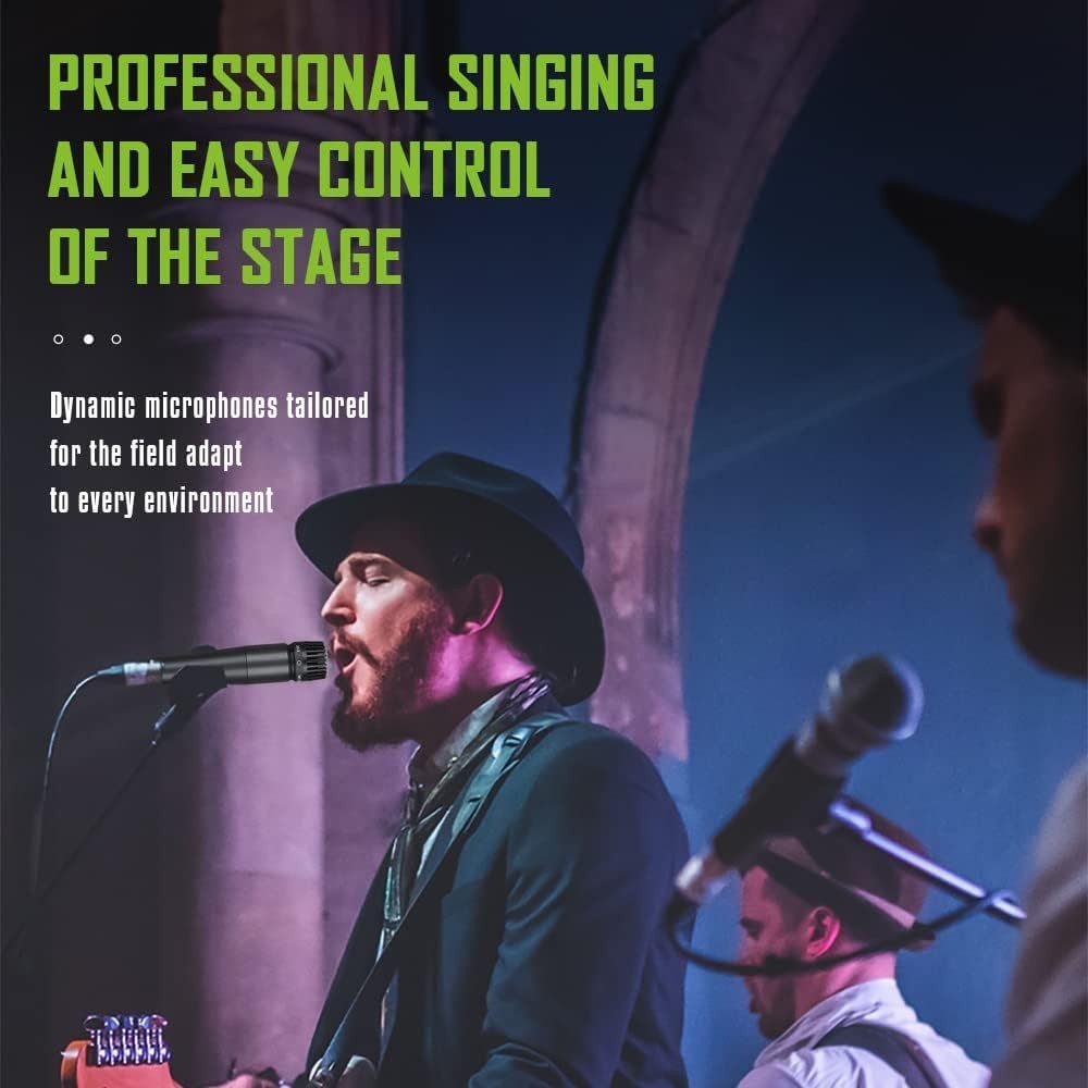 Unidirectional Handheld Vocal Microphone – Ideal for Studio & Stage Performances