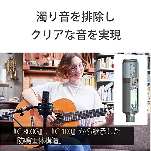 SONY C-80 Unidirectional Condenser Microphone Capsule Black Voice Recording Home