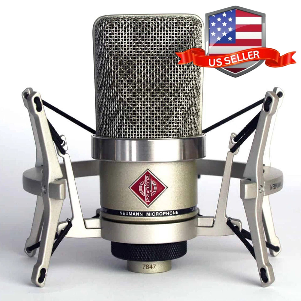 Neumann Tlm 102 Large Microphone Diaphragm CondenserStudio Set W/ Shockmount Us
