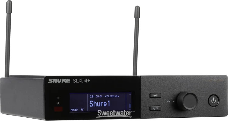 Shure SLXD124+/85M Wireless Handheld and Lavalier Microphone Combo System – G57