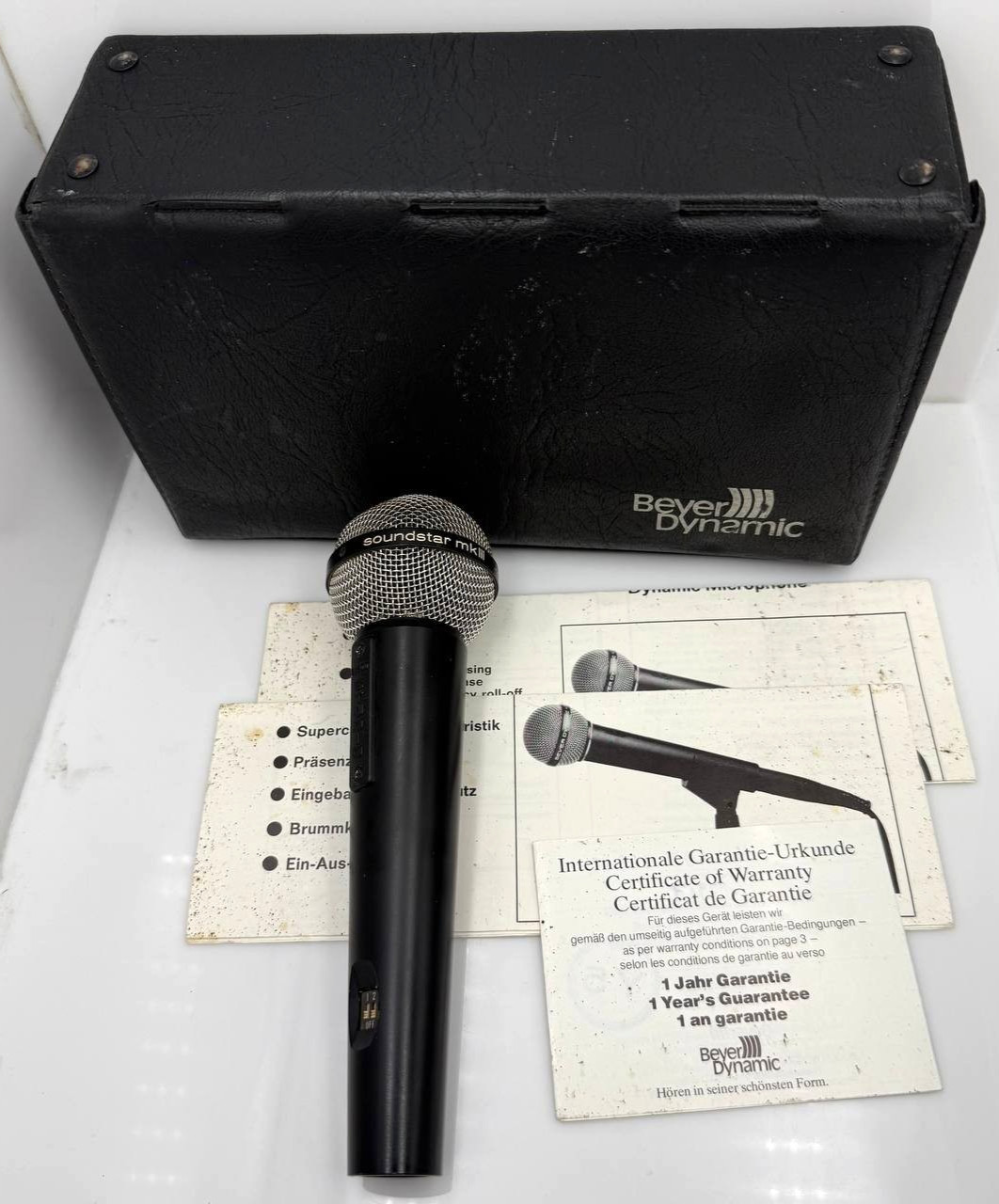 Vintage Beyerdynamic Soundstar MKIII M600 Studio Dynamic Microphone/Case/Inserts