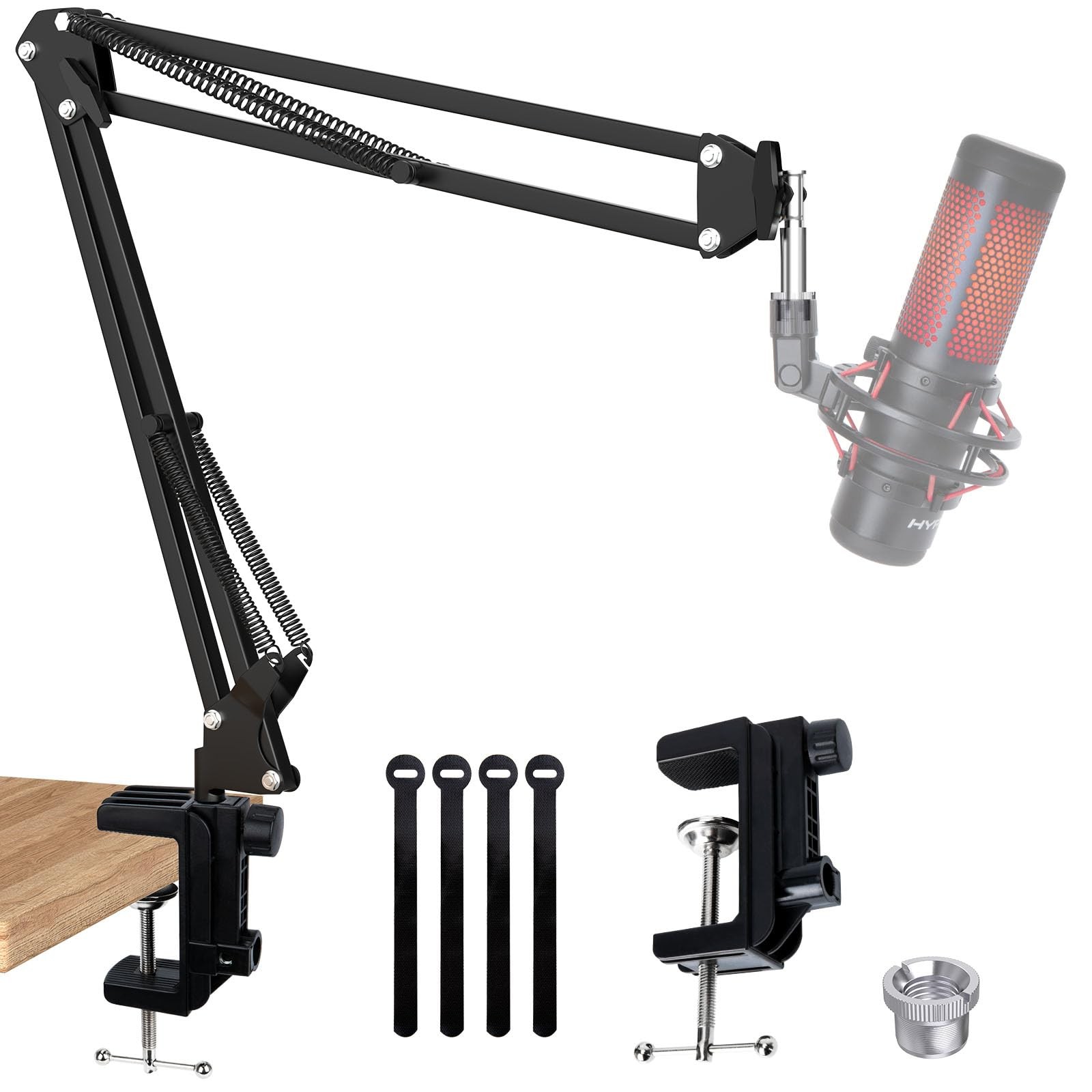 QuadCast Boom Arm, Mic Arm for Blue Yeti HyperX QuadCast SoloCast Fifine AM8 and