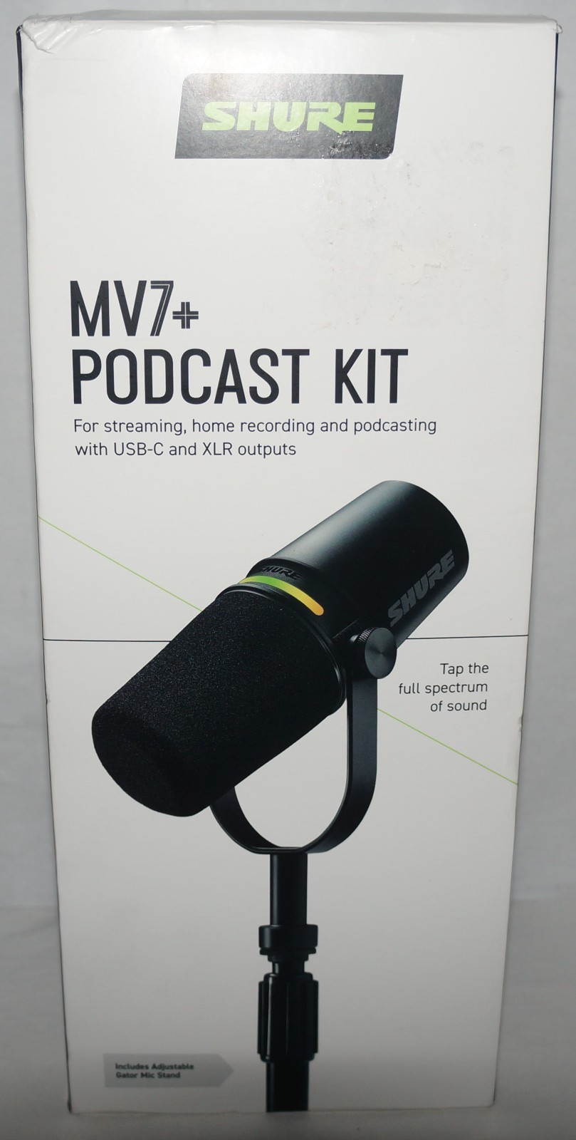 NEW SHURE MV7+K-BNDL Microphone USB +XLR Kit with Tripod for Podcasting Gaming