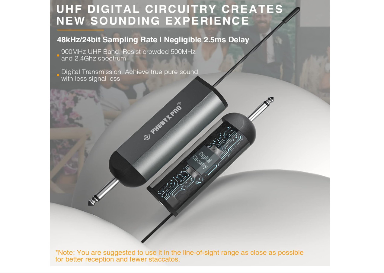 Sistema de micrófono inalámbrico digital dual con 2 micrófonos dinámicos de mano