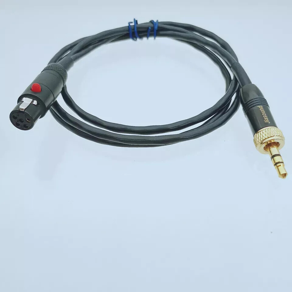 3.5mm 1/8″ Locking Plug To Mini XLR TA5F 5Pin Cable For Microphone Transmitter