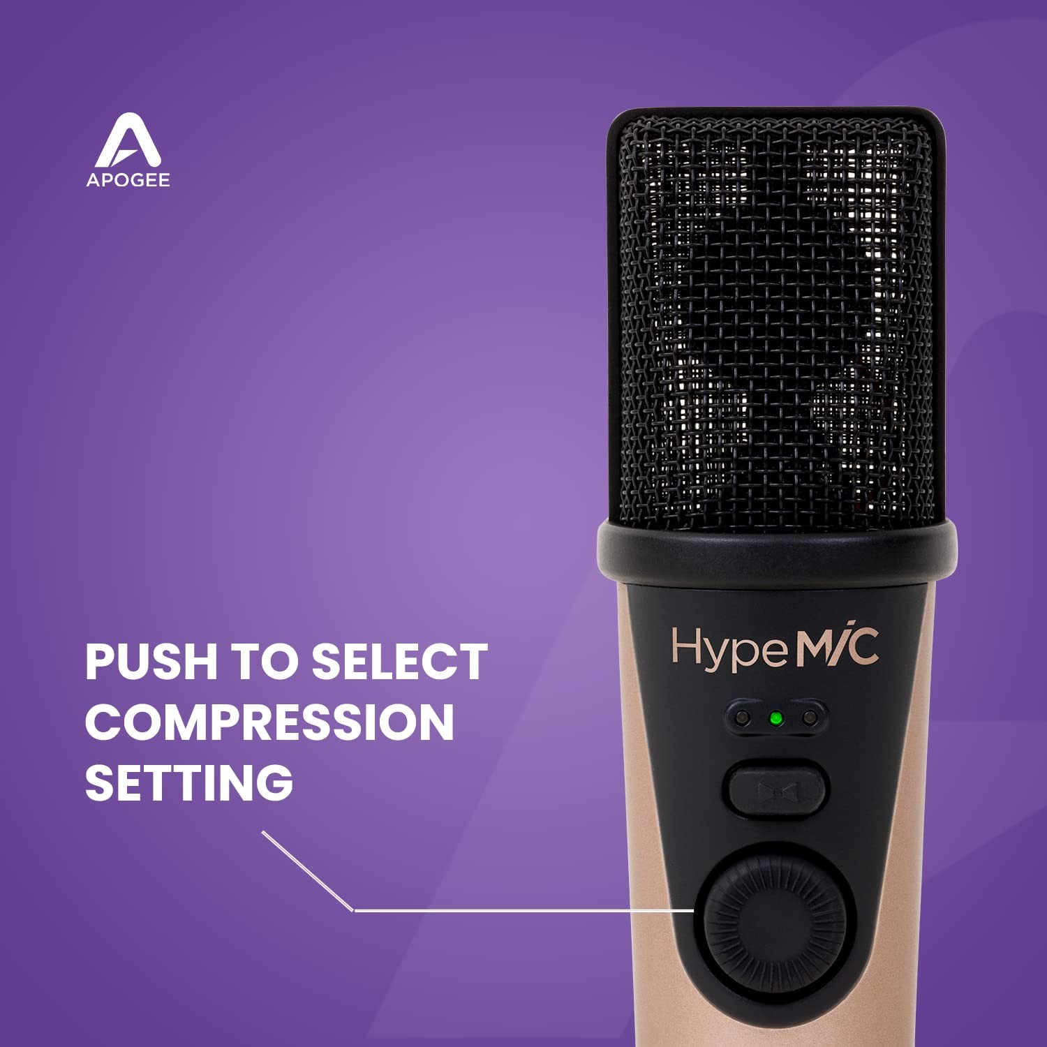Apogee USB Microphone, Compatible with iOS/Mac/Windows, 24bit/96kHz, Built-in An