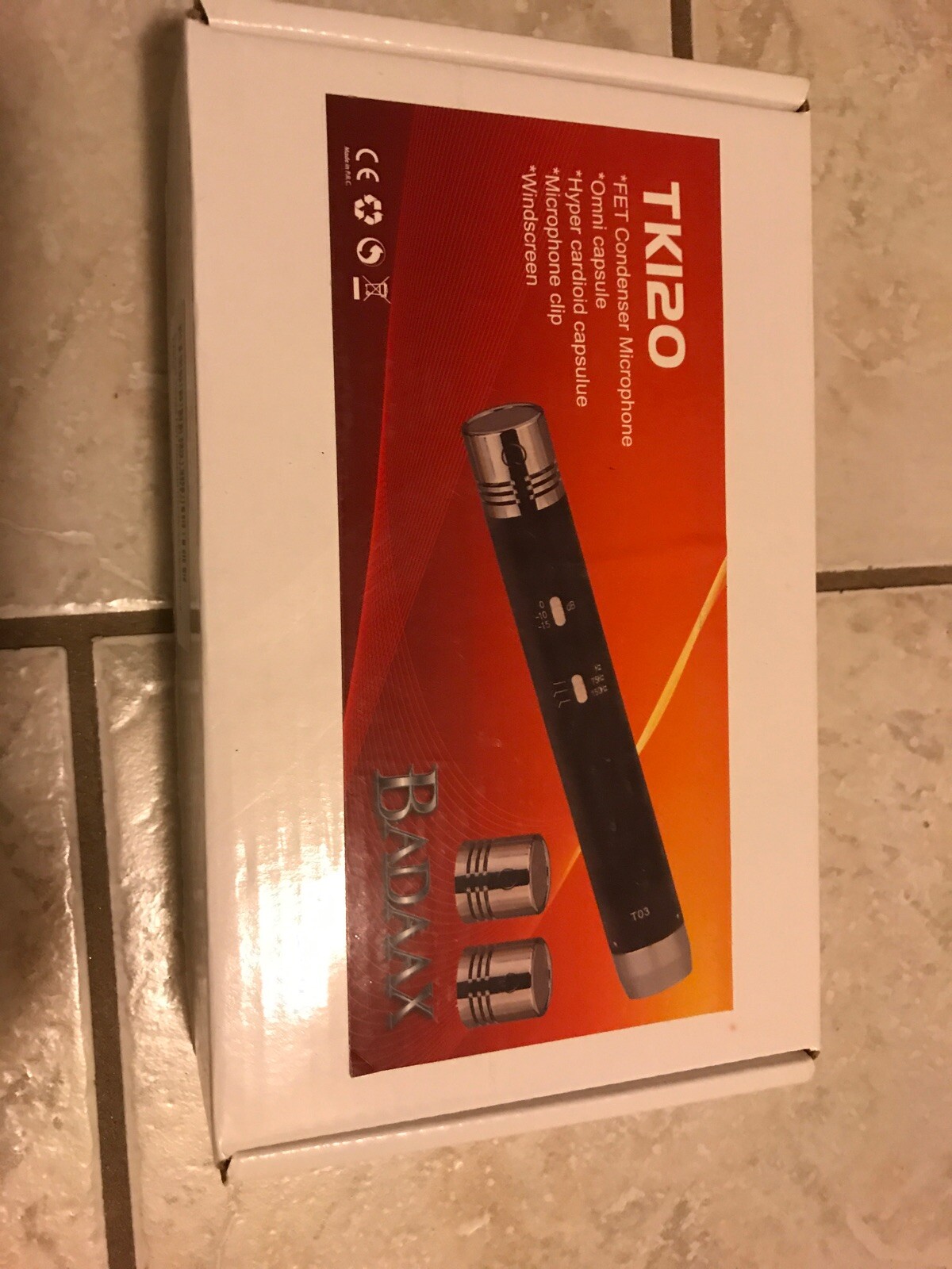 BadAax TK120 FET Condenser Mic w/ Cardioid, Omni, HyperCardioid Capsules New