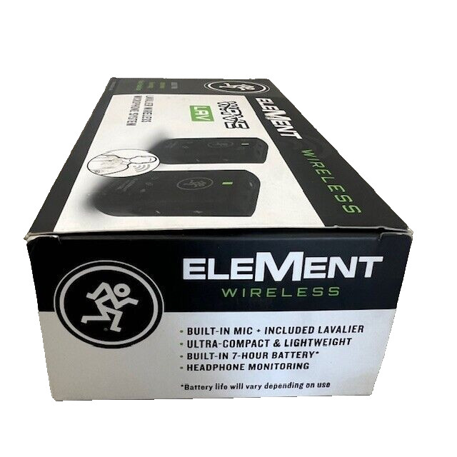 Mackie EleMent Wireless Wave LAV Wireless Microphone System w/ Lavalier Mic