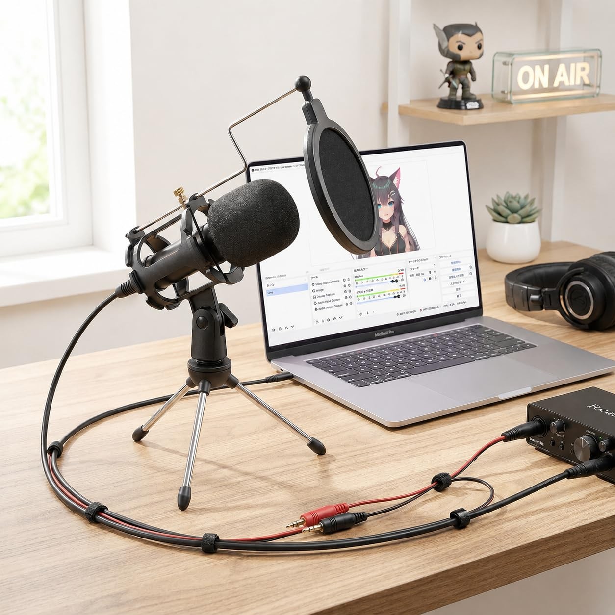 Gaming USB Microphone for PC High Sensitivity, Mini Condenser 3.5 mm Plug for…