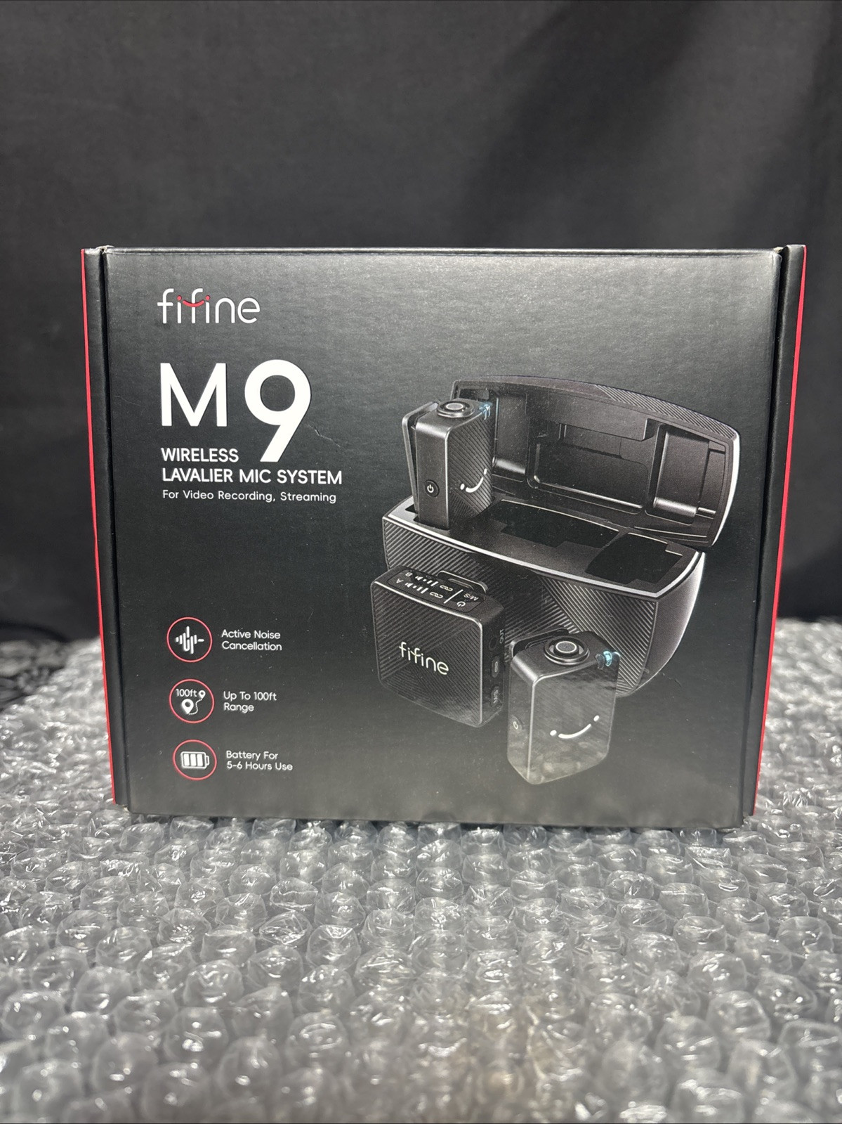 FiFine M9 Wireless Lavalier Mic System For Video Recording, Streaming