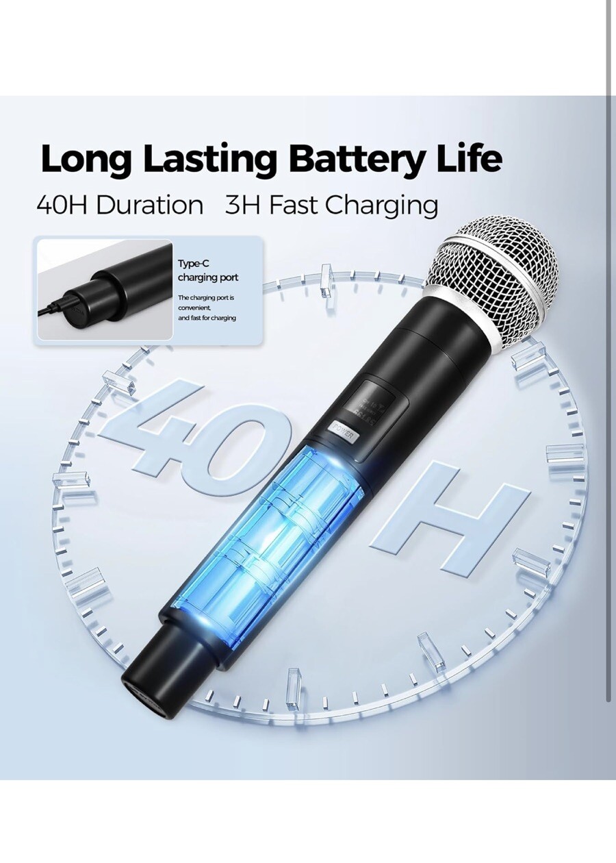 Mailangshi Dual Microphone Plug In Play 40 Hour Battery Upgraded 1 To 1 Chip NEW