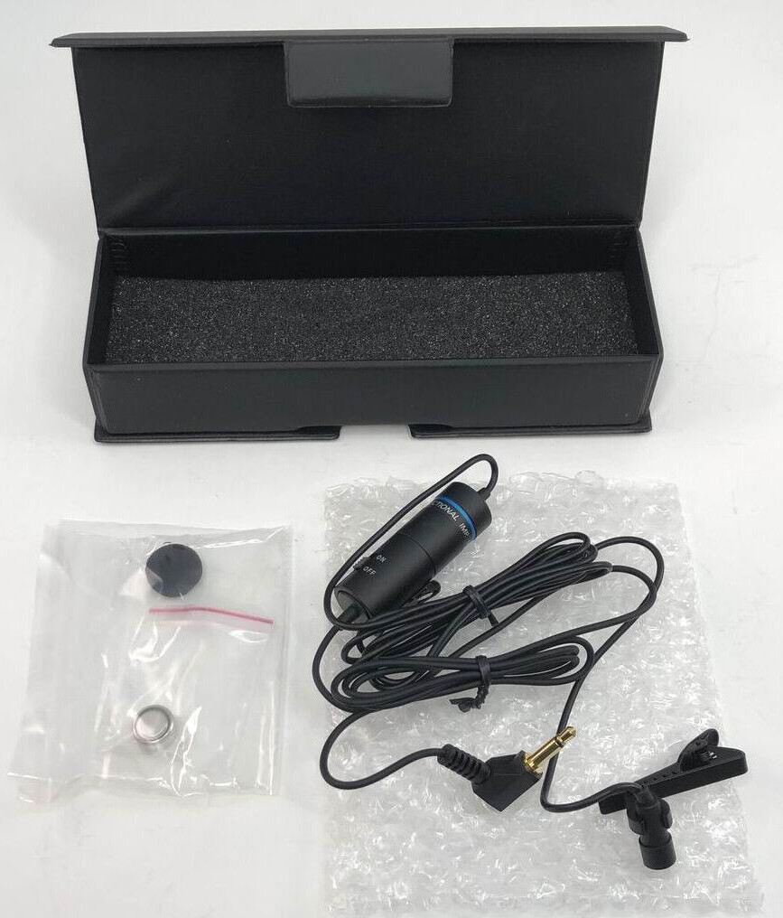NEW ~ Omni Directional Microphone Lavalier Lapel Tie Clip Microphone 3.5mm Jack
