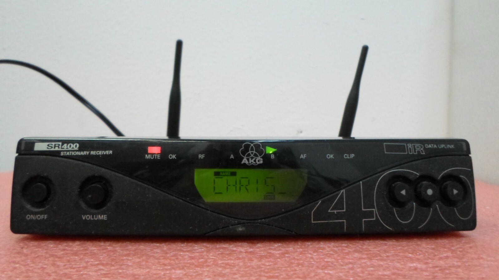 AKG Stationary Receiver SR400 RFBand II 2930Z0002 680.000-710.000MHz & ADAPTER