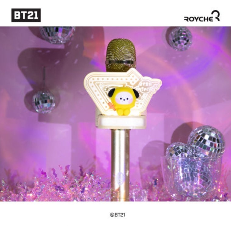 BTS BT21 Official LED Wireless Bluetooth Microphone Speaker