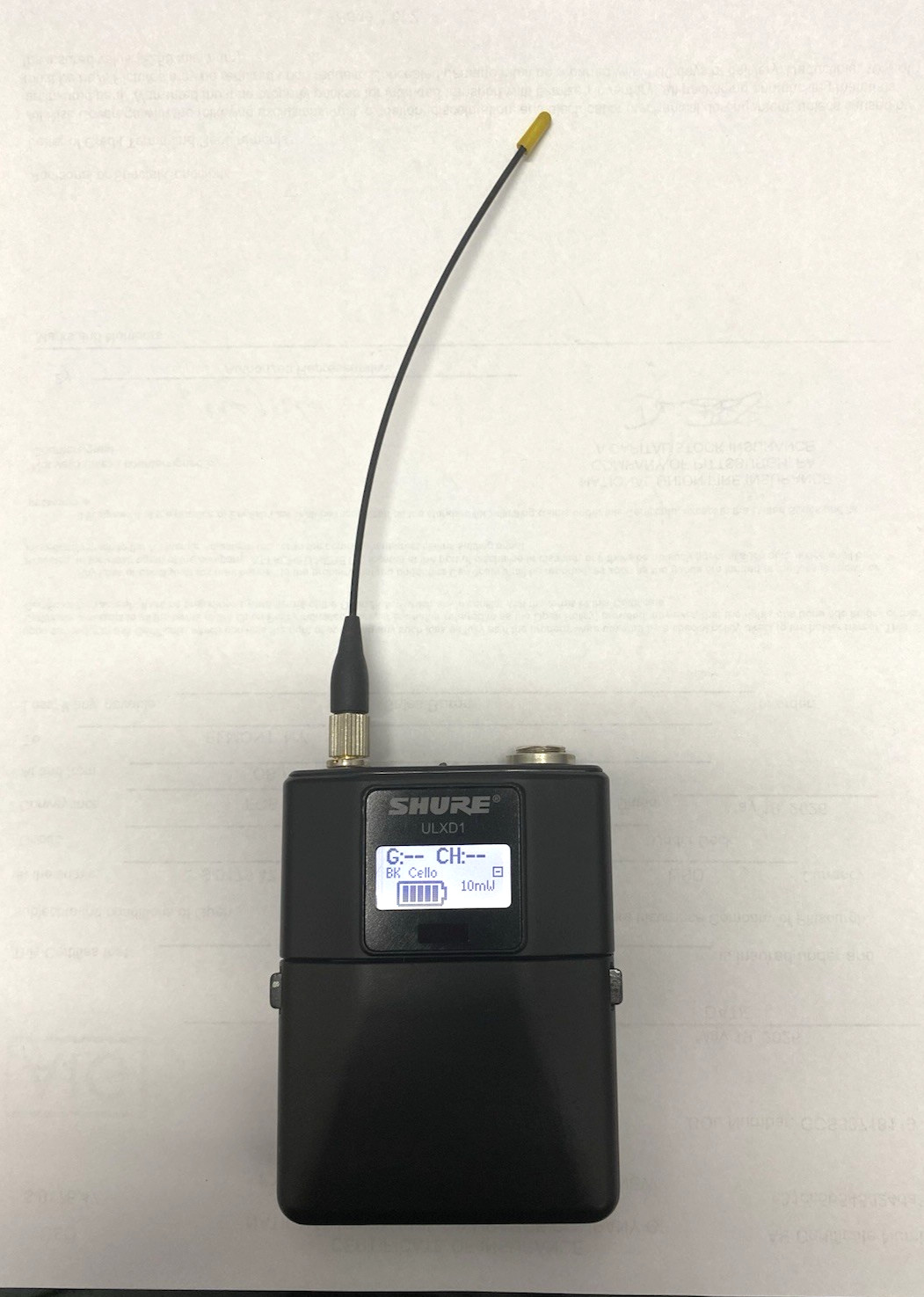 Shure ULXD1 G50 Band Digital Wireless Bodypack Transmitter 470-534 MHz #4