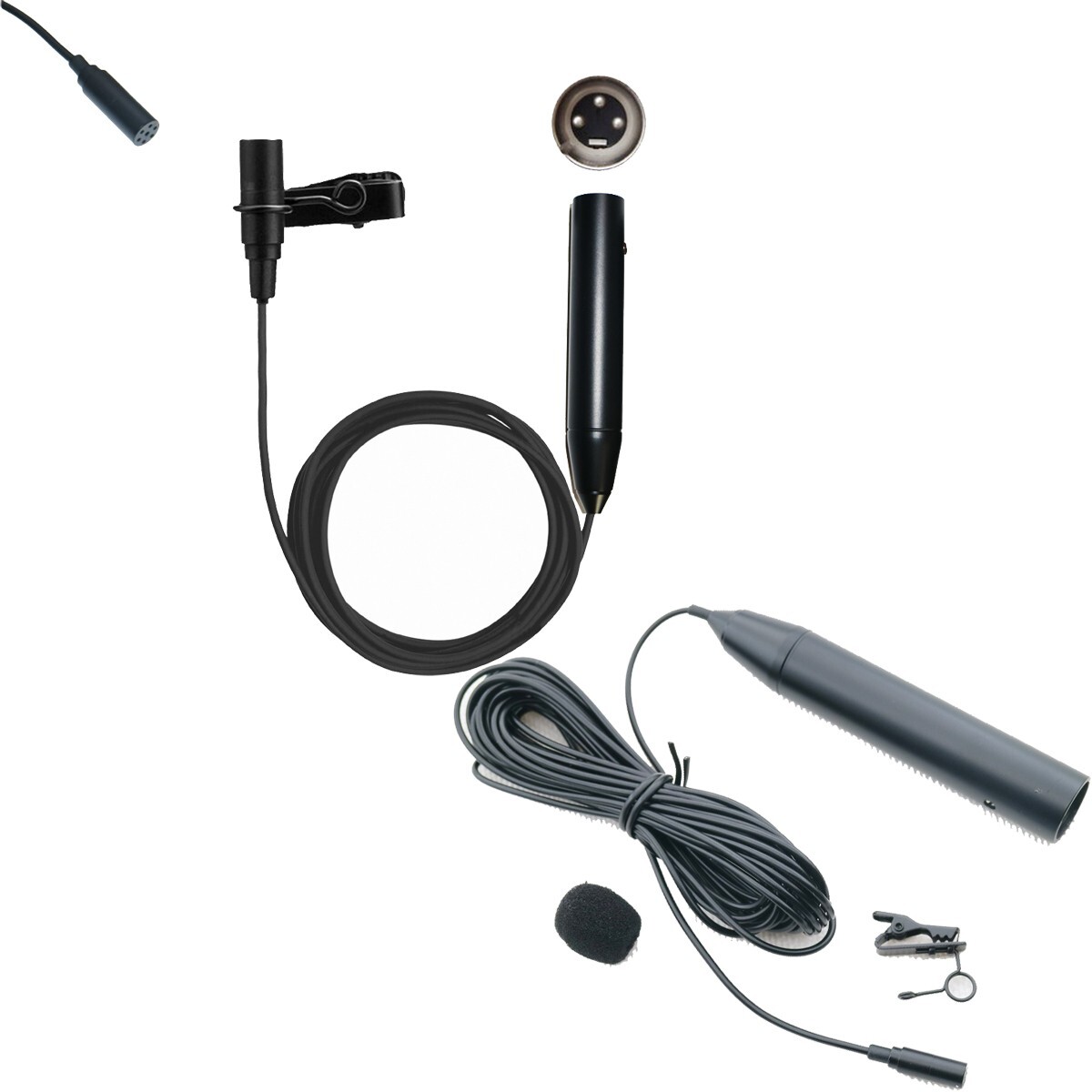 3Pin XLR Clip-On Lavalier Lapel 48V Phantom Power Microphone For Mixer PreAMP