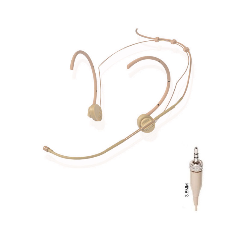 Headset Mic for Sennheiser Earphone with mic EW 100 G4-ME2 Omni-Directional Nude