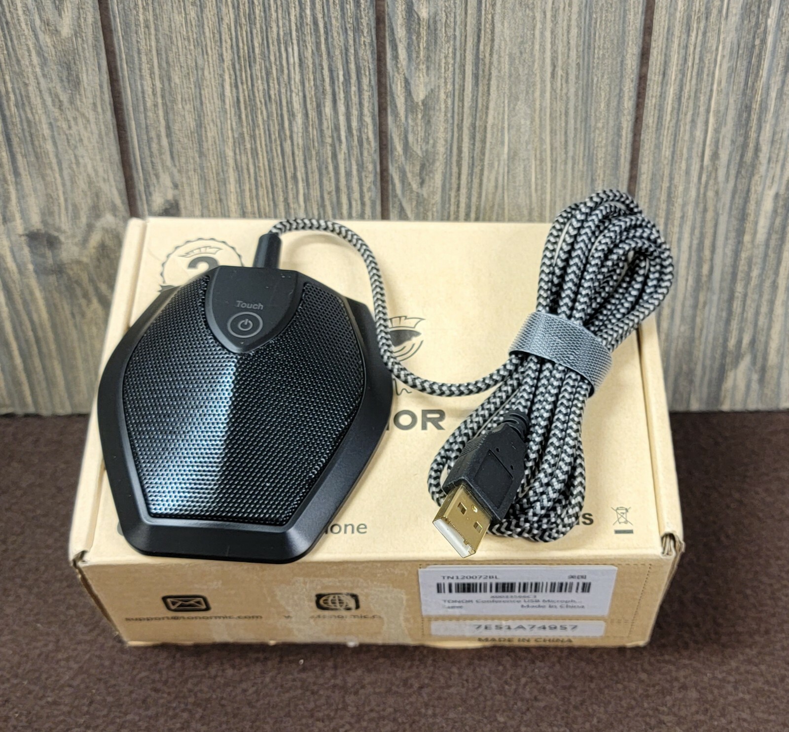 TONOR G11 Conference USB Microphone Omnidirectional Condenser PC Mic, Black