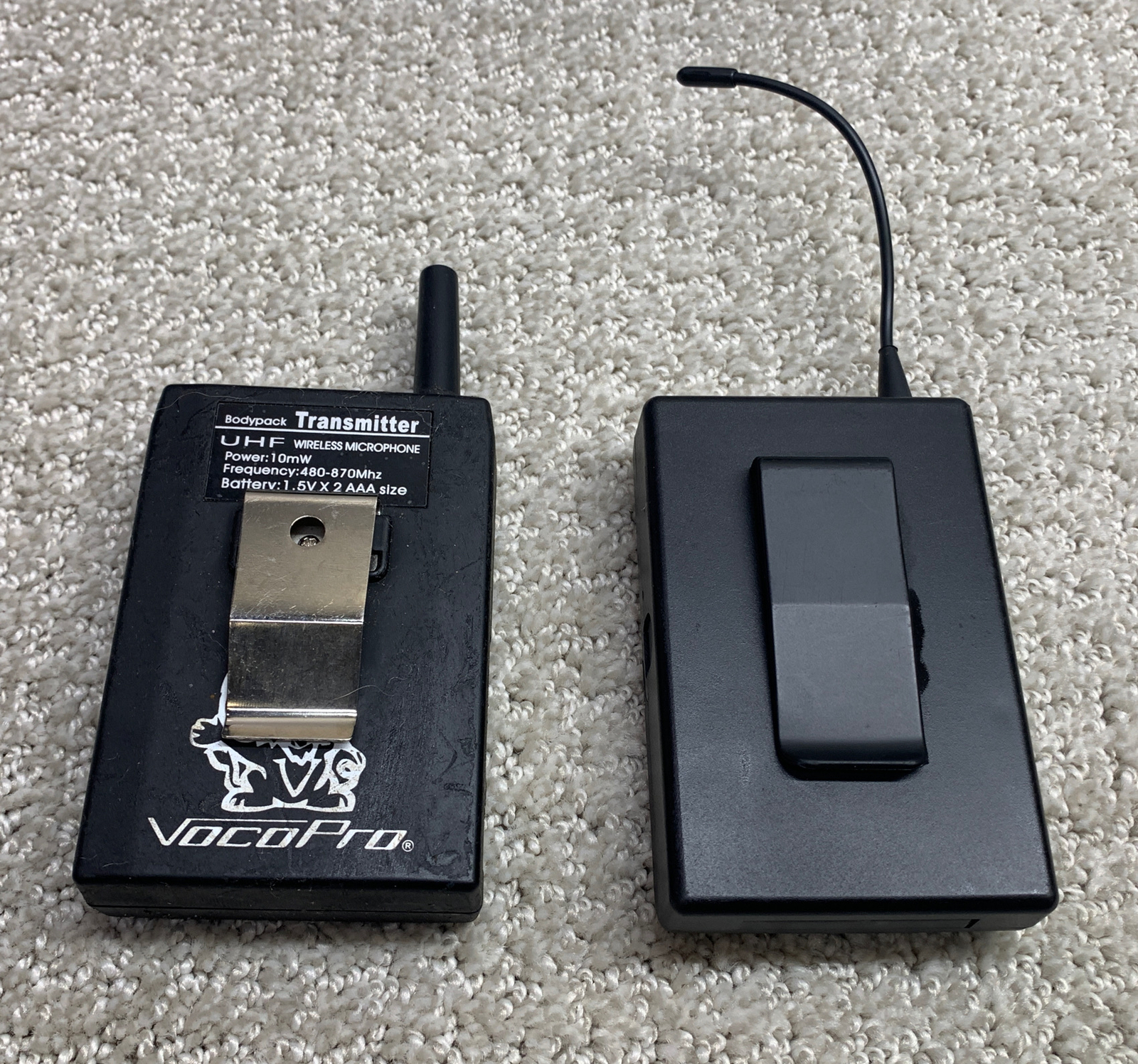 VocoPro UHF-BP1 Wireless Bodypack Transmitter & Warrior VocoPro Warrior system