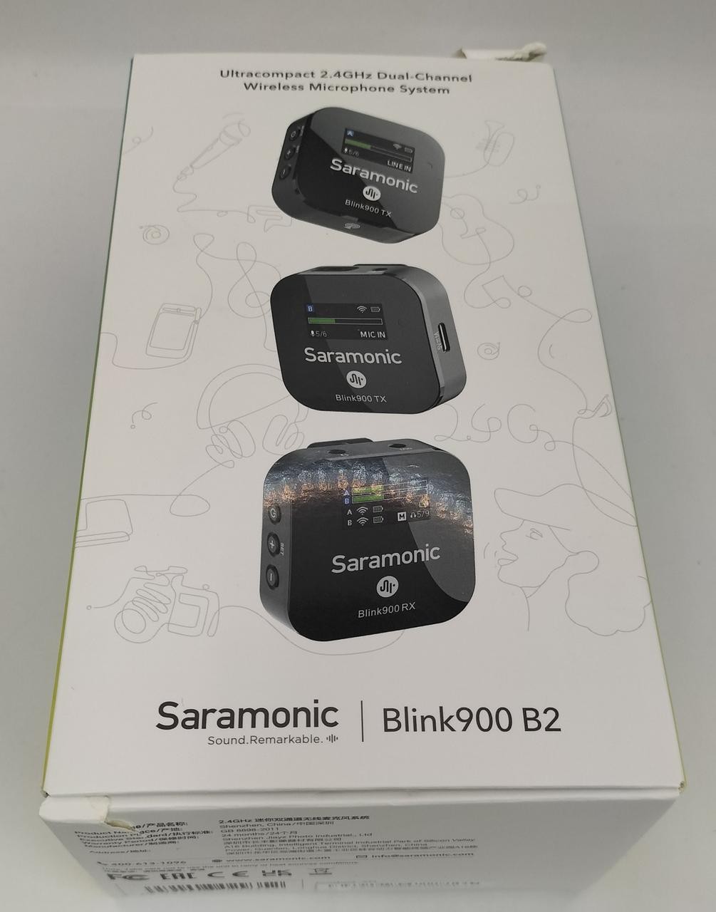 Saramonic Blink900B2 Wireless Clip-On Microphone Omnidirectional Used