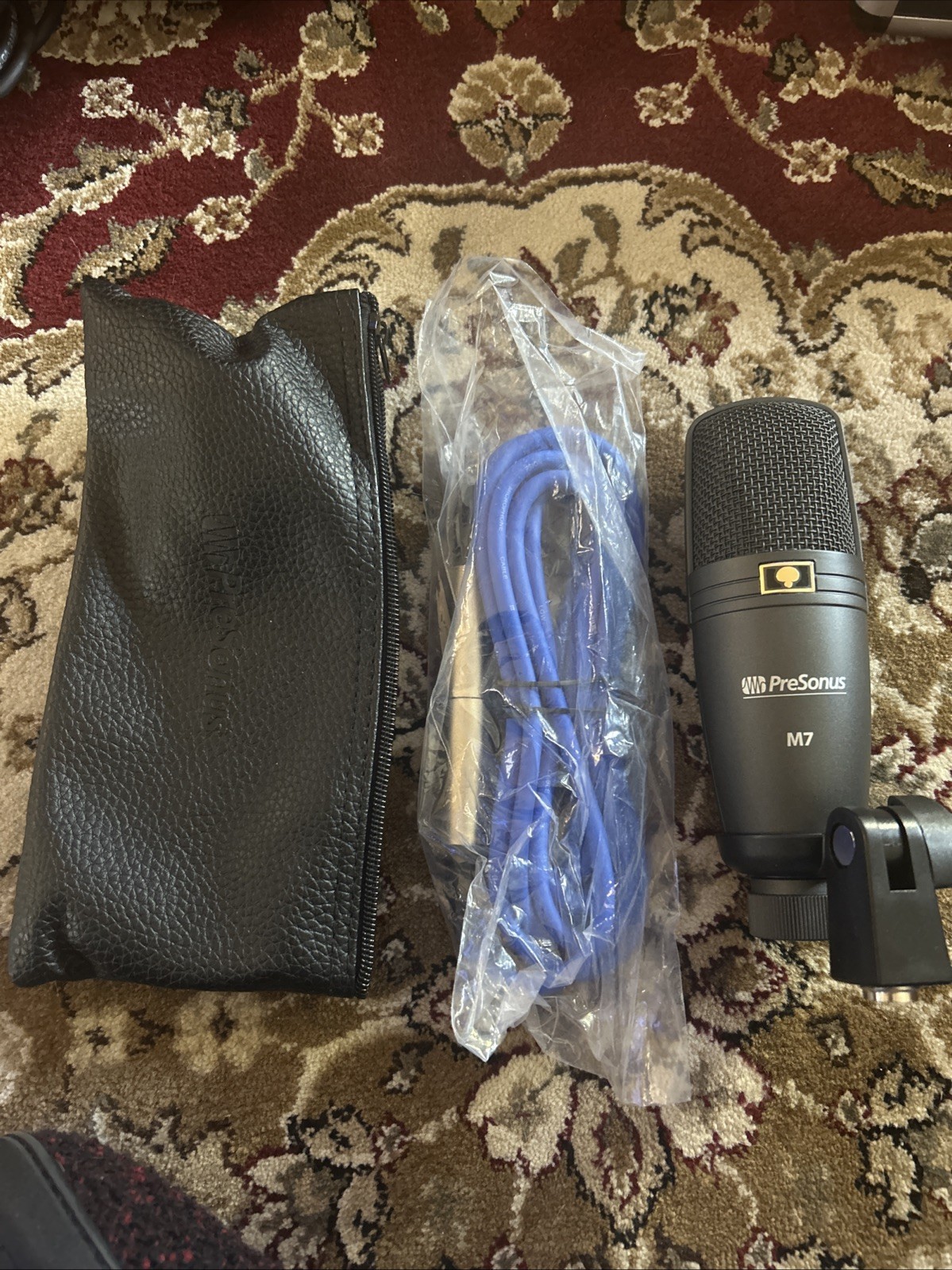 Presonus M7 Cardiod Condenser Studio Microphone w/ Cable, Stand, Case,