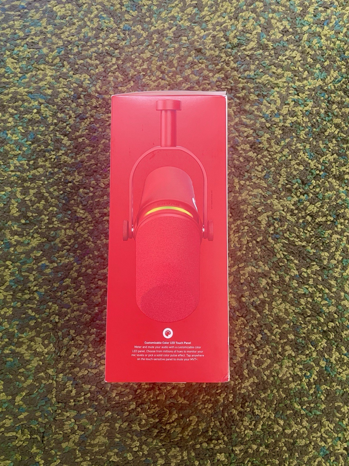 Shure MV7+ x Supreme Podcast Microphone Red with USB -C & Xlr outputs (red)
