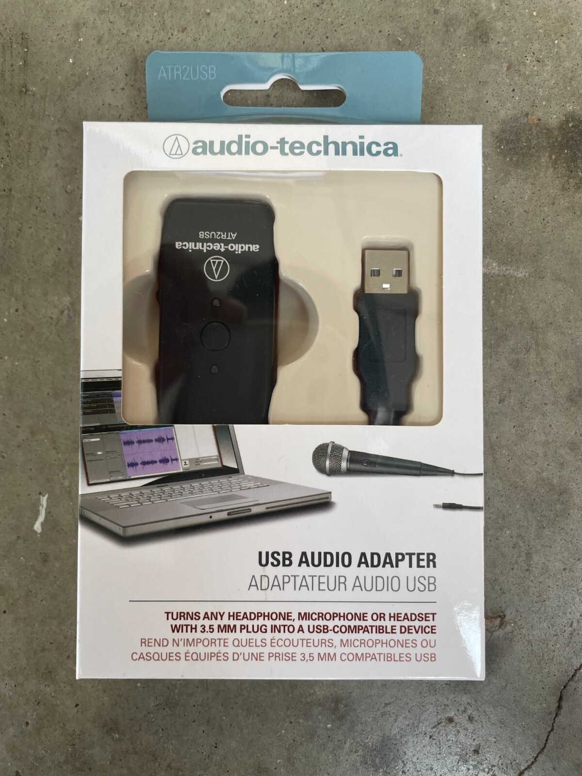 Audio-Technica ATR2USB – 3.5 mm to USB Digital Audio Adapter USB Sound Card