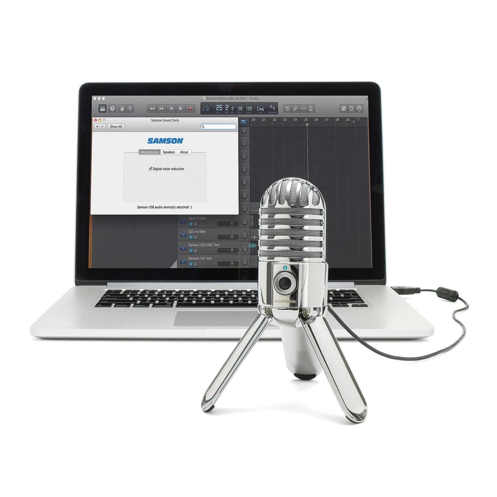 Samson Meteor Mic USB Condenser Podcasting Podcast Recording Desktop Microphone